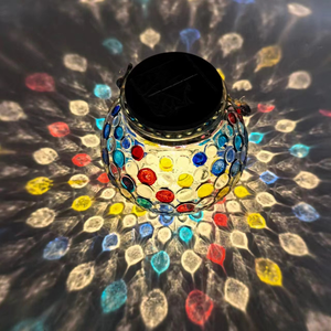 Güneş fener açık asılı Led cam turşu kavanozu işık su geçirmez masa lambası çatlak cam küre bahçe küre işık veranda parti Xmas için - Product Image 5