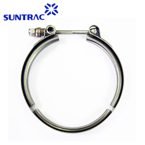 Stainless Steel T Bolt V Band Hose <strong>Clamp</strong> for Male and Female <strong>Flanges</strong> - Product Image 4