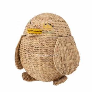 Panier de rangement en forme de pingouin, tissé à la main, durable, style animalier, mignon, en forme d'oiseau, pour enfants, du Vietnam, à prix abordable - Product Image 1