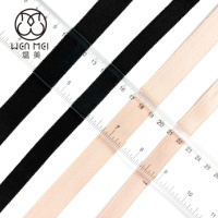 Sangle en sergé de haute qualité de 15 mm et 20 mm de largeur, avec bordure à double denture, élastique, pour sous-vêtements, bretelles, et bande de soutien-gorge en nylon à picots
