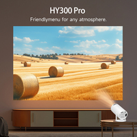 Venta al por mayor portátil Mini proyector Full HD HY300 Pro soporte 1080p inteligente Wifi inalámbrico proyector hogar exterior LED pequeño Proyector
