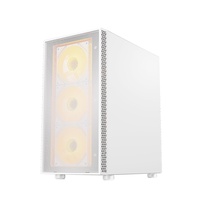 Boîtier d'ordinateur Sumtax/Beta 3, ordinateur de bureau, côté entièrement transparent, pour jeux, refroidissement par eau, carte mère Micro-ATX, câblage arrière