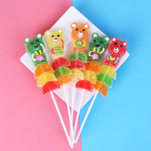 Piruletas <span class=keywords><strong>de</strong></span> Caramelo Suave con Rodajas <span class=keywords><strong>de</strong></span> Naranja Little Bear, Palitos <span class=keywords><strong>de</strong></span> Fruta <span class=keywords><strong>de</strong></span> Dibujos Animados, Piruletas para Regalos y Refrigerios para Niños - Product Image 2