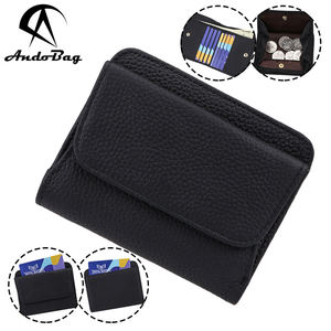 กระเป๋าสตางค์ AndoBag แบบสั้นสำหรับผู้หญิง หนังวัวแท้ พกพาสะดวก ใส่เหรียญได้ สไตล์ญี่ปุ่น กระเป๋าสตางค์แบบพับสองตอน ใส่บัตรได้ รุ่น 1485 - Product Image 1