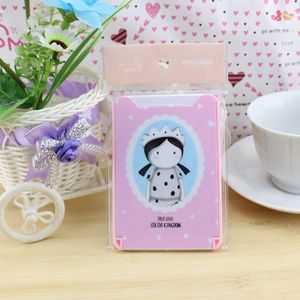 Korean Style Folding <b>Mirror</b> Set With Comb Cartoon Design <b>Rectangle</b> Plastic Home Use Random Color Mixing - Product Image 2