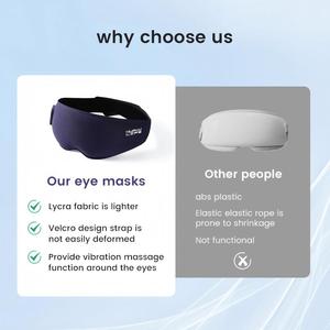 Bán buôn Headband mỏng mềm đàn hồi thoải mái không dây túi khí mắt Massager Mặt nạ mắt - Product Image 6