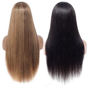 Perruque à bandeau en cheveux humains vierges brésiliens Remy, vente en gros, fabrication à la machine, sans dentelle, sans colle, styles personnalisés - Product Image 3