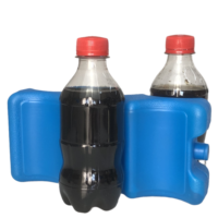 HANERSHI Glacière Réutilisable de Qualité Alimentaire, Portable pour Camping en Extérieur, Pack Chaud et Froid, Brique de Glace Ondulée