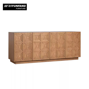 Contemporary Modern <strong>Dining</strong> <strong>Room</strong> Sideboard Solid Wood Accent <strong>Cabinet</strong> 4-Layer <strong>Storage</strong> for Farmhouse Bathroom Bedroom Living <strong>Room</strong> - Product Image 4