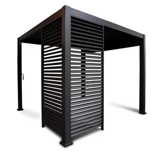 Obturateur réglable à revêtement en poudre pour pavillon gazebo à pergola - Product Image 1