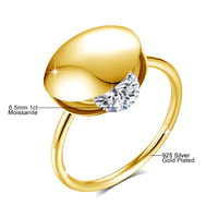 Uxury-anillo de acero  en iling ilver joyeria de plata 925 moissanita joyeria Anillo de hombre joyeria de plata 925