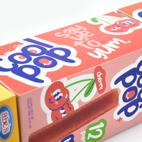 Luckytime Carton d'emballage de boîte de papier de crème glacée Popsicle à impression personnalisée avec matière recyclable de qualité alimentaire