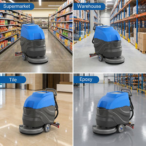 CleanHorse X3 530mm Battery Powered Industrial Marble <b>Walk</b>-behind Floor <b>Machine</b> for Warehouse Gym - Product Image 3