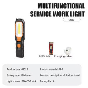 Lampe de travail LED portable rechargeable étanche IP54, anti-chute, lampe de poche, aimant, entretien automobile, lumière de travail 6000K - Product Image 6