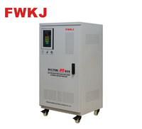 Régulateur de tension triphasé AVR en cuivre pur 20KVA AC FWKJ 380V SVC/TNS 50/60Hz avec affichage numérique LED, stabilisateur de type ouvert