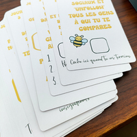 Kartu Tarot Kertas Inti Hitam Premium Buatan Khusus OEM Kartu Oracle Ramalan Profesional dengan Cetakan Foil Emas