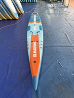 Planche de SUP gonflable de course 14 pieds en PVC Drop Stitch pour sports nautiques en extérieur – Approvisionnement direct usine