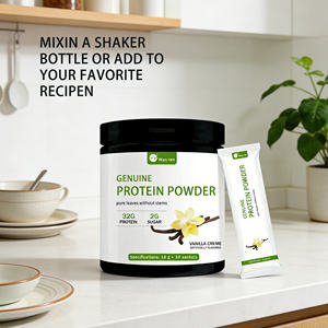 Proteína en Polvo con Sabor a Crema de Vainilla, Rica y Suave, Sin Sabores ni Edulcorantes Artificiales, a Base de Suero o Vegetal, Certificada por GMP, Suministro a Granel OEM - Product Image 3