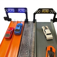 Piste de Voiture à Gravité Commerciale |   Machine de loterie interactive en plastique durable pour voitures jouets, simulateur de course, banc de sport, poignées de gym en craie
