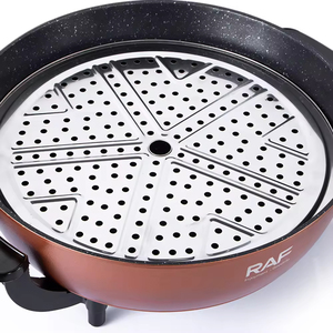 Olla Eléctrica Multifuncional de 10L y 34cm, Antiadherente, con Tapa de Vidrio Templado - Product Image 3