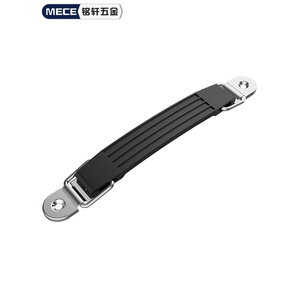 Poignée de boîte à outils Mece en plastique noir avec extrémités métalliques pour boîte à outils, étui à quincaillerie - Product Image 1