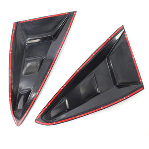 Cubierta de Ventilación Triangular para Ventana Trasera de BMW Serie 3 GT, Plástico ABS, Adhesivo, 2013-2020, Negro Carbón, Negro Mate, Negro Brillante - Product Image 2