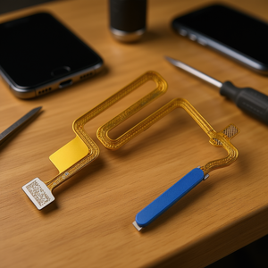 สายเคเบิลเครื่องอ่านลายนิ้วมือแบบยืดหยุ่นสำหรับออปโป้ A54s สีฟ้า - Product Image 3