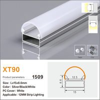 Profilé en aluminium LED industriel durable et flexible, résistant à la corrosion, anodisé pour les installations extérieures