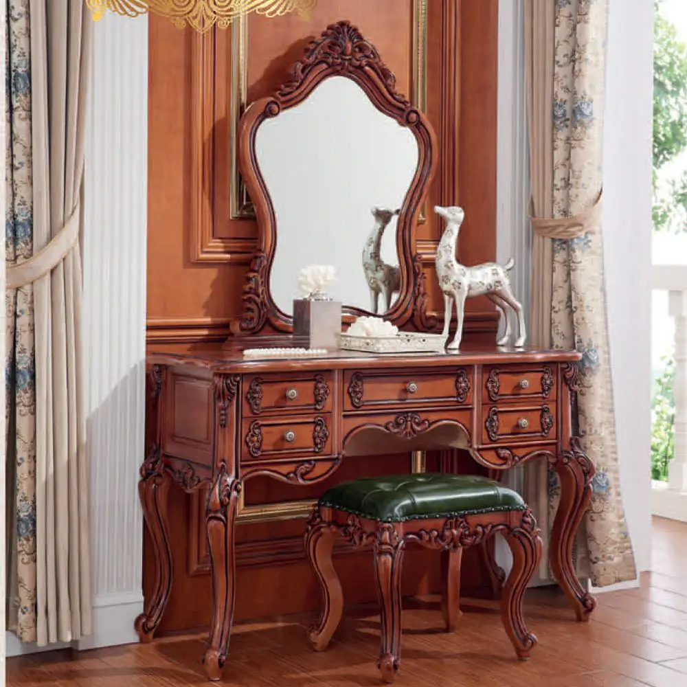 High quality quality make up mirror dressing table wooden comfort small dressing table for bedroom