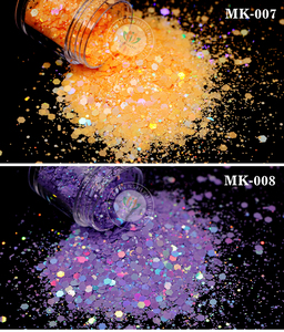 Glitter Chunky resistente ai solventi Glitter Laser di dimensioni miste per animali domestici decorazione natalizia - Product Image 6