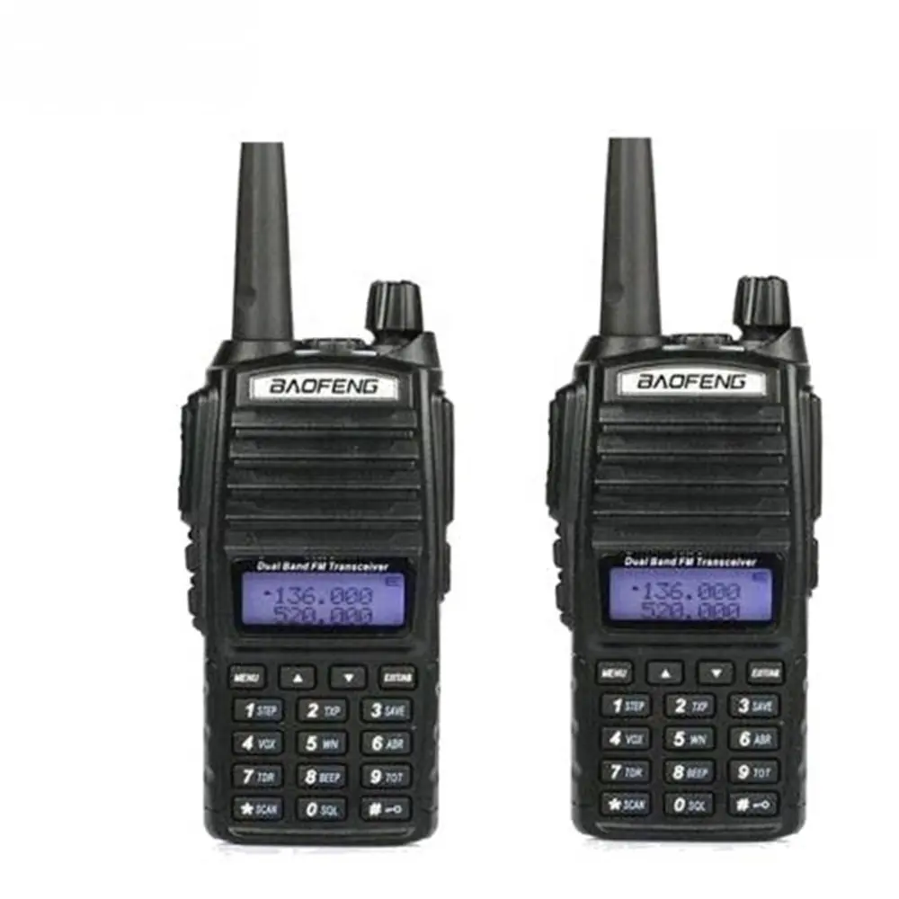 Baofeng BF UV-82 alta potência tri-potência 8 W bateria longa Rádio em dois sentidos UHF VHF à prova d'água rádios de longo alcance UV82 ht walkie talkie