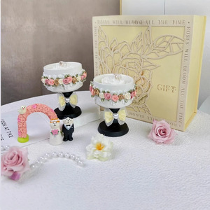 Coffret Cadeau de Bougies Parfumées d'Aromathérapie de Luxe pour Jardin Romantique – Parfums Pêche Blanche, <span class=keywords><strong>Oolong</strong></span> et Jasmin – Idéal pour Mariage et Fiançailles - Product Image 4