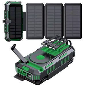 เคสแบตสำรองพลังงานแสงอาทิตย์แบบไร้สาย OEM ความจุ 20000mAh พร้อมขาตั้ง - Product Image 3