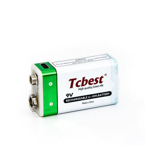 OEM 19年以上の実績を持つベストセラー 9V リチウム充電池 USB Type-C 9V リチウム電池 リチウムイオン USB電池 ケーブル付き - Product Image 2