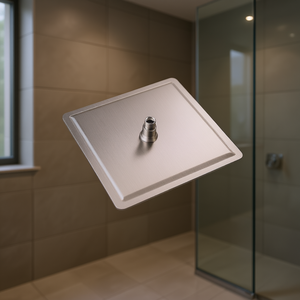 Soffione Doccia Quadrato da 16 Pollici in Acciaio Inox 304 Spazzolato Nichelato, Montaggio a Parete, Accessorio Bagno - Product Image 2