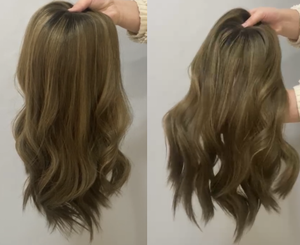 100% işlenmemiş avrupa remy kadın peruk topper ipek taban saç topper kadınlar saç Topper - Product Image 5