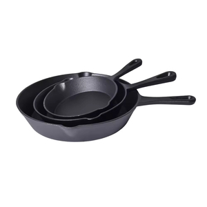 Ensemble de casseroles en fonte polie, ustensiles de cuisine en fonte, poêles à frire pour la cuisine, l'intérieur, l'extérieur et le <span class=keywords><strong>camping</strong></span> - Product Image 3