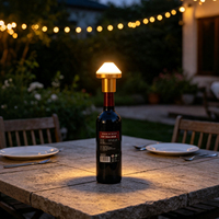 Décoration d'Halloween, lampe à vin RGB intégrée, rechargeable par USB, cadeau pour enfants, lampe de table tactile, lampe de chevet LED pour chambre à coucher