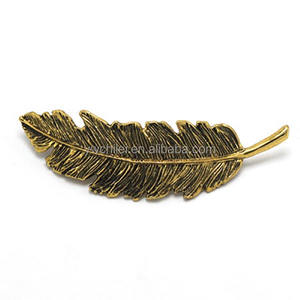 Feuille <span class=keywords><strong>Plume</strong></span> Design Punk Femmes Filles Pinces À <span class=keywords><strong>Cheveux</strong></span> Broches Griffe Élégante Barrettes de <span class=keywords><strong>Cheveux</strong></span> - Product Image 5