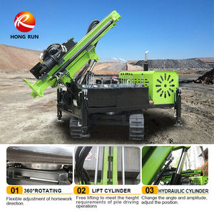 빠른 시작 파일 드라이버 머신 긴 서비스 수명 교통 공학 건설을위한 파일 차단기 암석 드릴링 머신 - Product Image 2