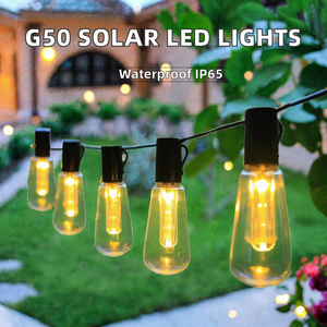 G50 IP65 LED Solar <b>String</b> <b>Light</b> Garland 1m Copper Indoor/Outdoor Christmas Decoration USB Operated IP65 Rating for Wedding Patio - Product Image 3
