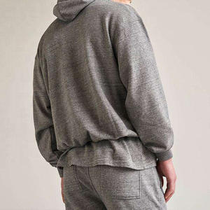 Sudaderas con capucha para hombre informales personalizadas al por mayor, pantalones cortos de felpa francesa, Sudadera de cuello redondo, ropa deportiva con logotipo, Sudadera con capucha y conjuntos de Jogger - Product Image 4