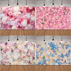 Blumen Hochzeit Hintergrund Fotografie Blumen Wand Rose Hintergrund Hochzeit Braut dusche Liebhaber Hintergründe Foto Requisiten - Product Image 3