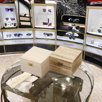 Kotak Penyimpanan Kacamata Kayu Pinus Multi-Fungsi Buatan Tangan Mewah, Biodegradable, Bentuk Persegi Panjang, Kotak Hadiah Jam Tangan, Kemasan Kerajinan
