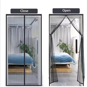 Tự động đóng rèm cửa từ tính thiết kế hiện đại màn hình lưới chất liệu <span class=keywords><strong>Polyester</strong></span> Cửa lưới chống muỗi chống côn trùng Cửa lưới - Product Image 2