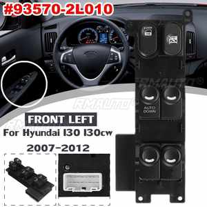 Interruptor Eléctrico para Elevar Ventanas Delanteras Izquierdas, Lado del Conductor, para Hyundai I30 I30cw 2007-2012 # 93570-2L010 93570-2L000 - Product Image 1