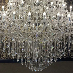 Lámpara Colgante Grande de Lujo para Decoración de Salón, Estilo María Teresa, con Velas, para Bodas, Hoteles, Villas, Salas de Estar, Vestíbulos, Banquetes, Candelabro de Cristal K9 - Product Image 4