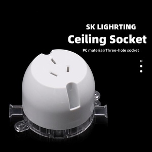 Norme australienne 3 broches 10A prise de surface unique montage simple 240V 10 ampères lumière powerpoint prise de surface SAA - Product Image 3