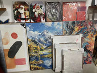 Rouleau de toile polyester/coton/poly-coton mat grand format pour peinture d'art