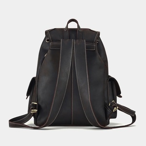 Sac à dos de grande capacité pour hommes Sac à dos rétro en <span class=keywords><strong>cuir</strong></span> vintage pour hommes - Product Image 4